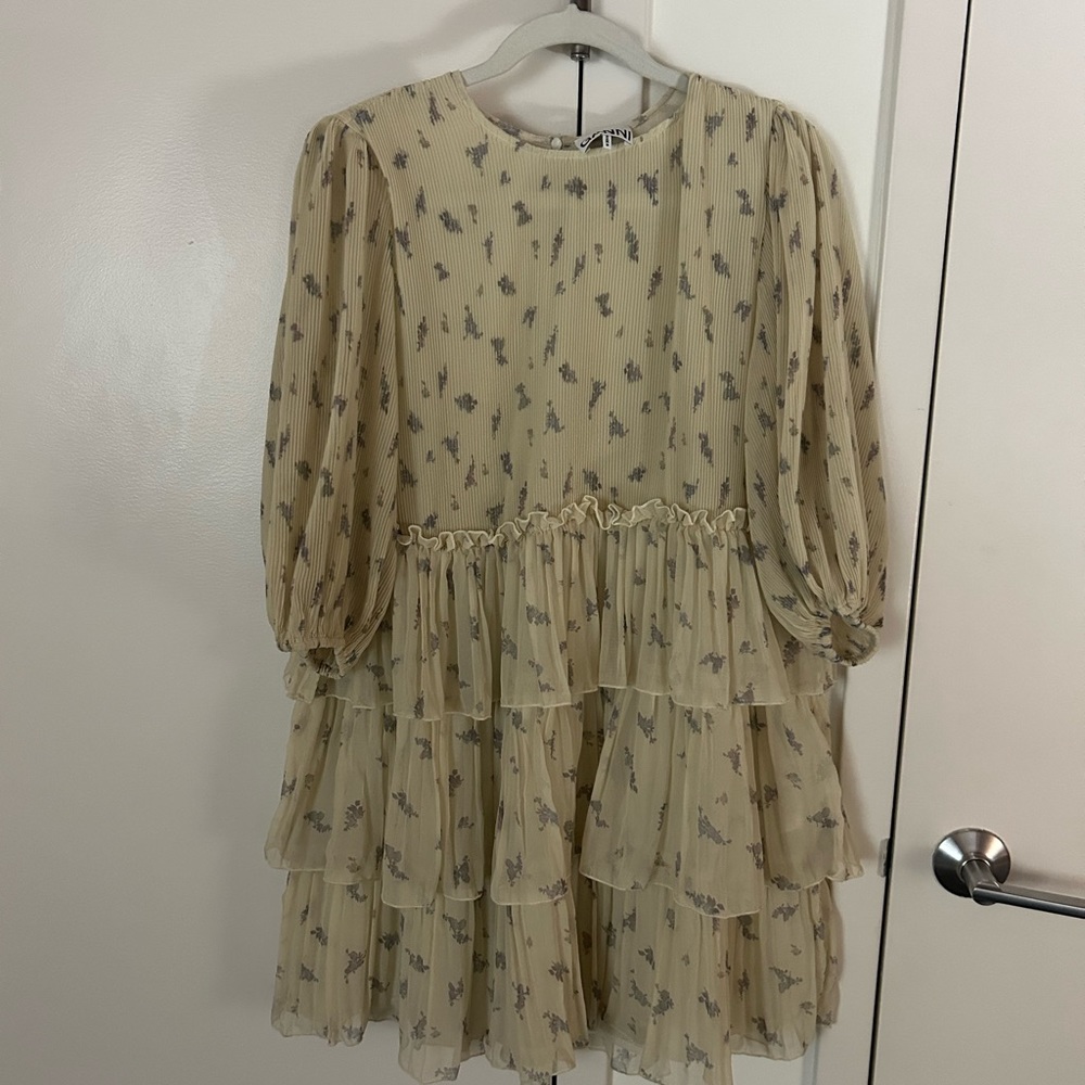 Ganni mini dress size 8 light wear